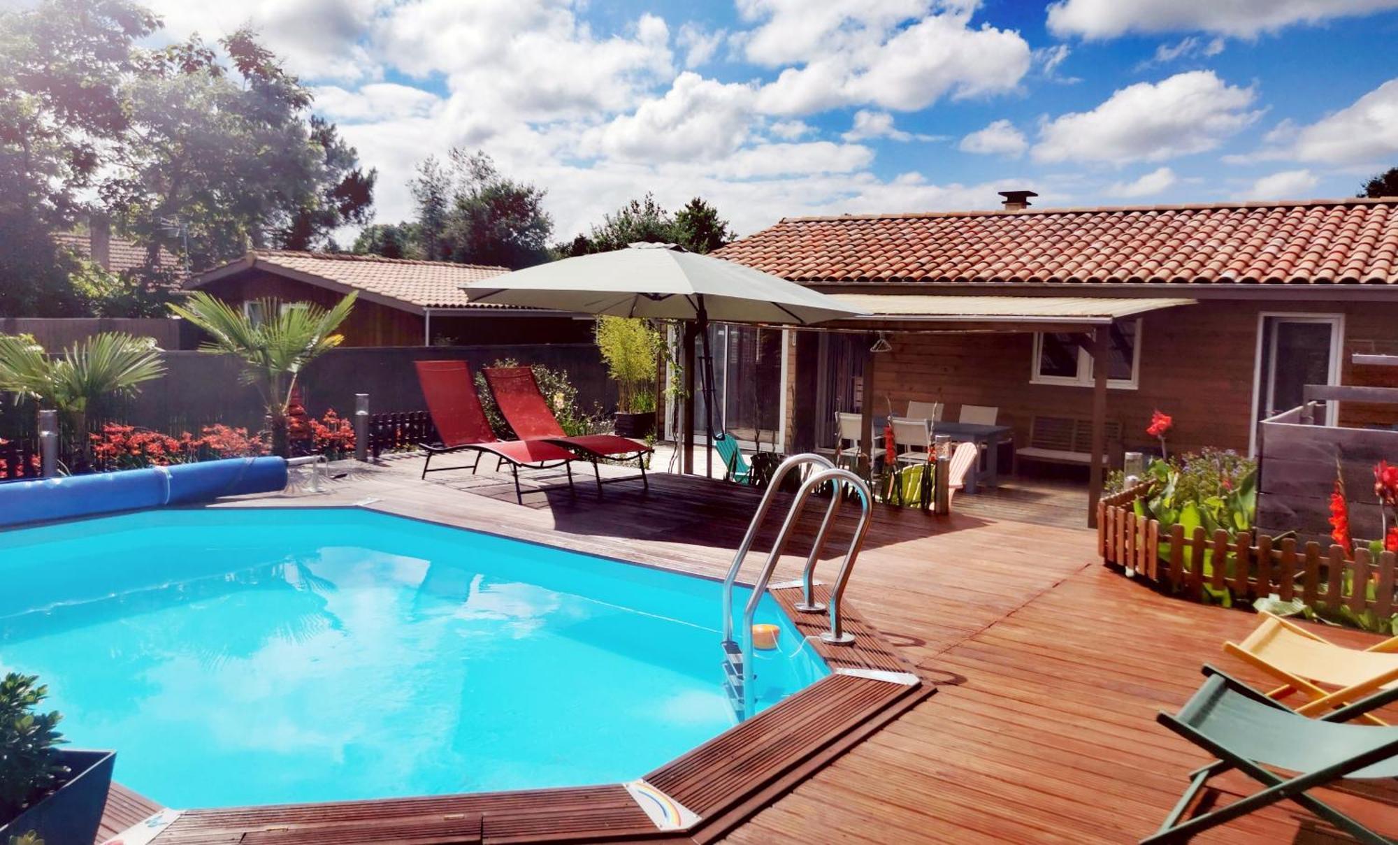 Maison & Piscine Prives,Plages Ocean Et Lac A 10 Kms Linxe Exterior photo